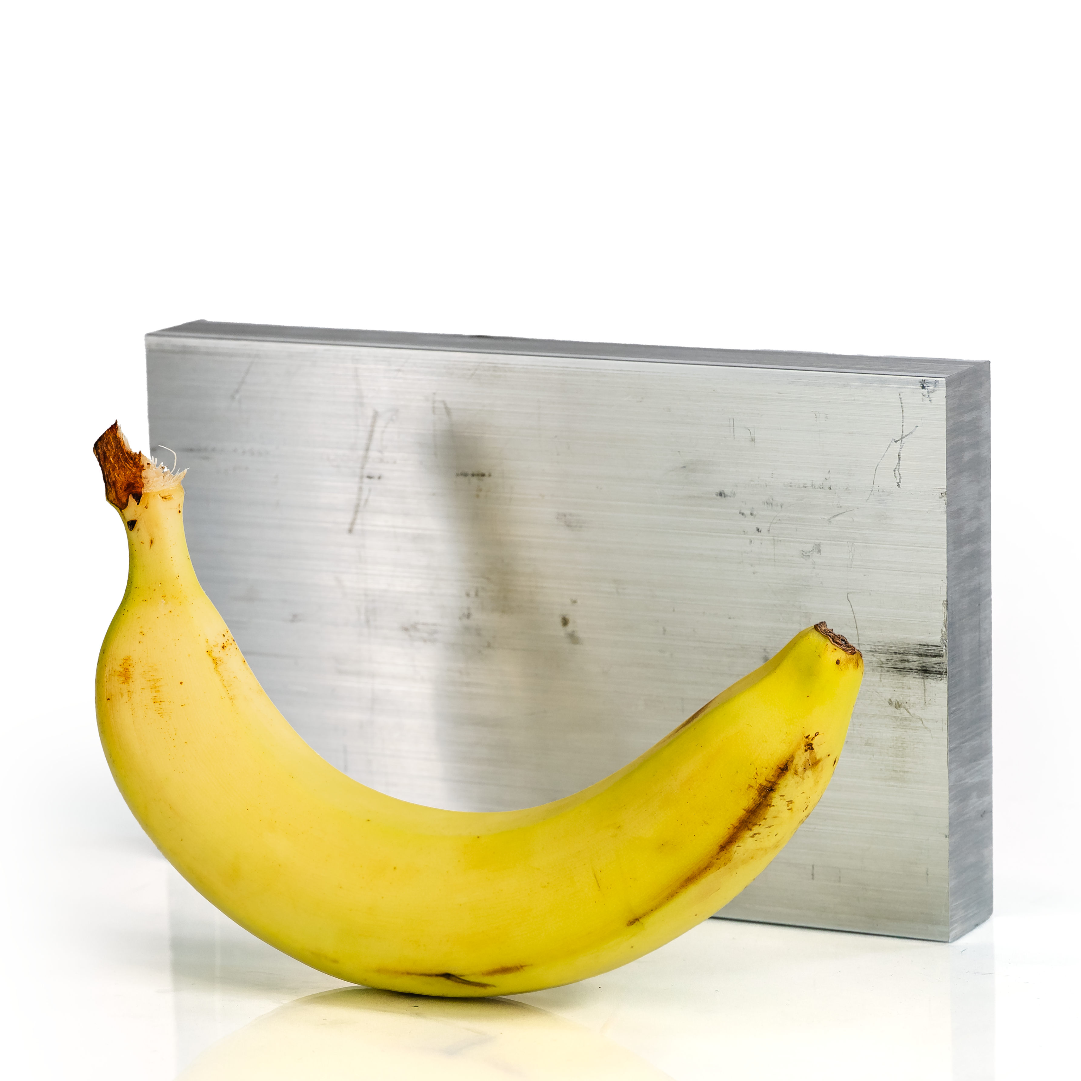 1x5x8 6061 T6 aluminum block with banana for scale - bananametals.com